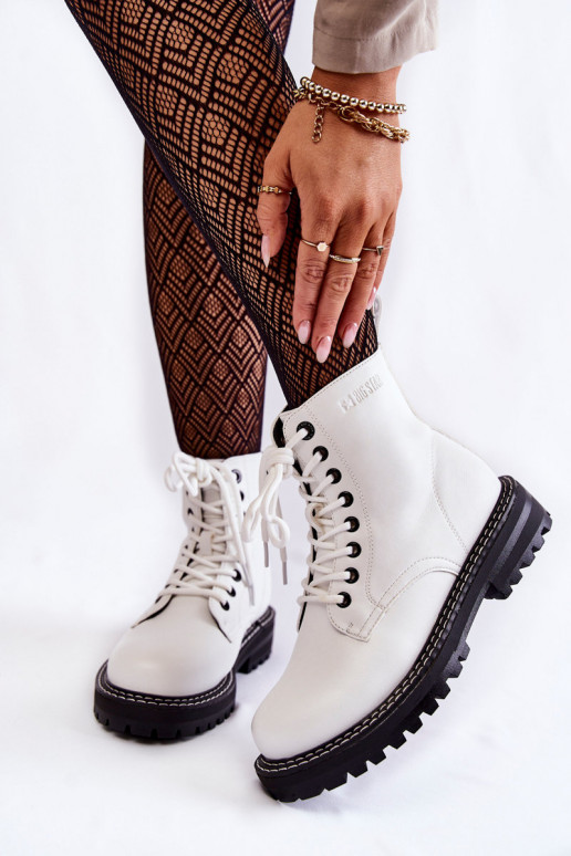  Aulinukai su platforma Big Star KK274539 baltos spalvos