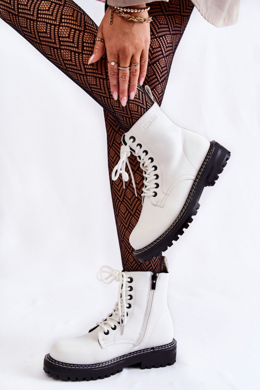  Aulinukai su platforma Big Star KK274539 baltos spalvos