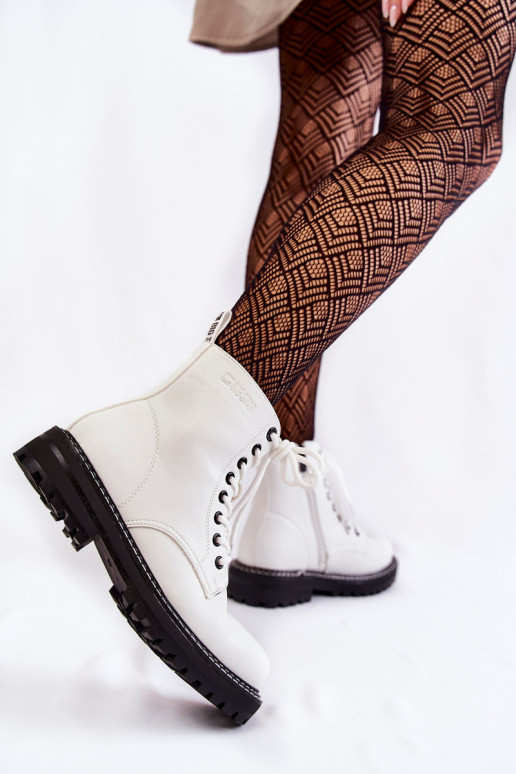  Aulinukai su platforma Big Star KK274539 baltos spalvos