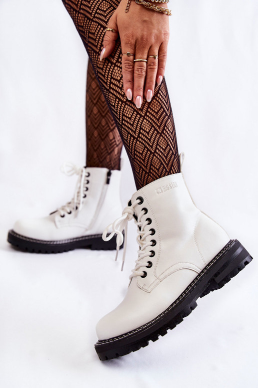  Aulinukai su platforma Big Star KK274539 baltos spalvos