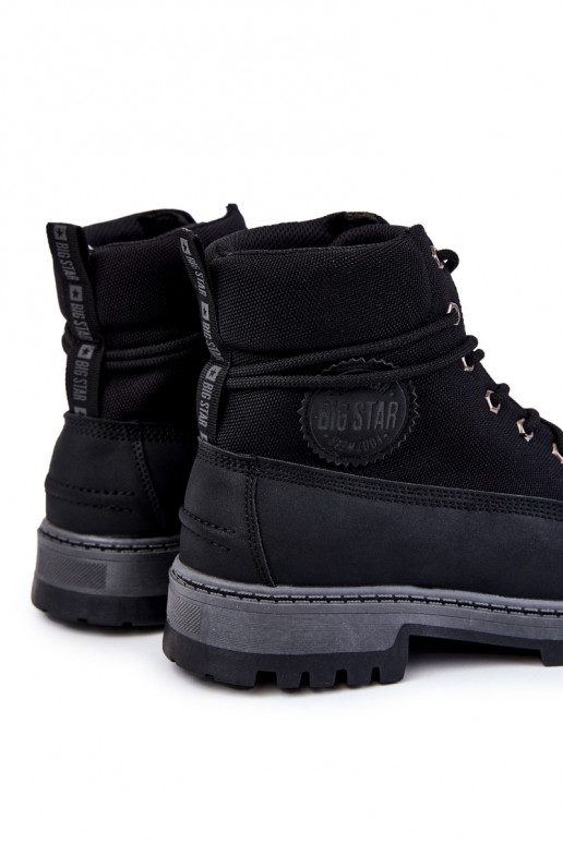  Aulinukai batai Memory Foam Big Star KK174206 Juodos spalvos