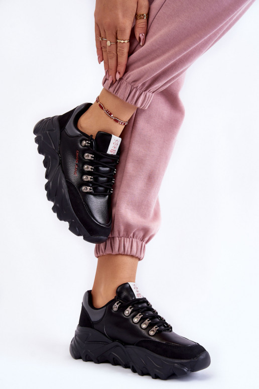   modelio batai su platforma Cross  KK2R4073C Juodos spalvos