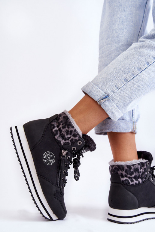  Aulinukai pašiltinti Lee Cooper LCJ-22-31-1448 Juodos spalvos