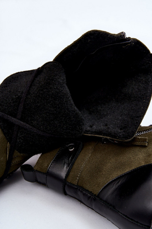 iš zomšos pašiltinti Aulinukai Laura Messi 2508 žalios spalvos