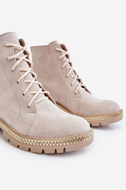 Aulinukai su plačiais kulniukais  Shoes 3285 dramblio kaulo spalvos