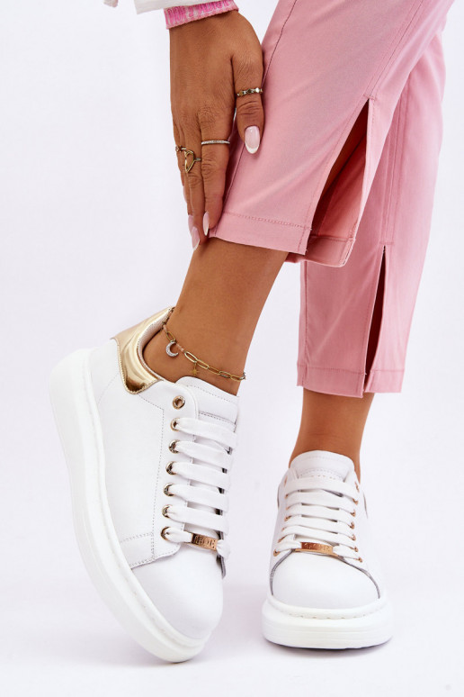  sportiniai bateliai GOE LL2N4011 Baltos-aukso spalvos