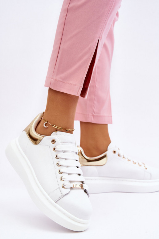  sportiniai bateliai GOE LL2N4011 Baltos-aukso spalvos