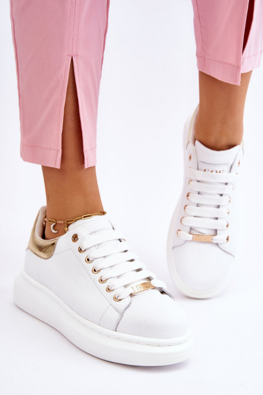  sportiniai bateliai GOE LL2N4011 Baltos-aukso spalvos