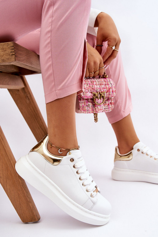  sportiniai bateliai GOE LL2N4011 Baltos-aukso spalvos