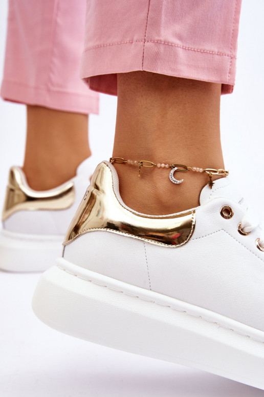  sportiniai bateliai GOE LL2N4011 Baltos-aukso spalvos