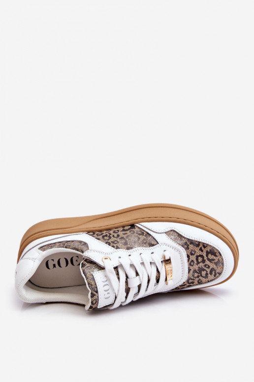  Patogūs sportbačiai GOE LL2N4052 Baltos-smėlio spalvos