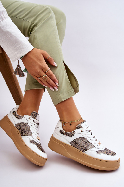  Patogūs sportbačiai GOE LL2N4052 Baltos-smėlio spalvos