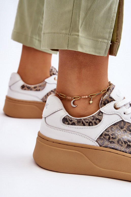  Patogūs sportbačiai GOE LL2N4052 Baltos-smėlio spalvos