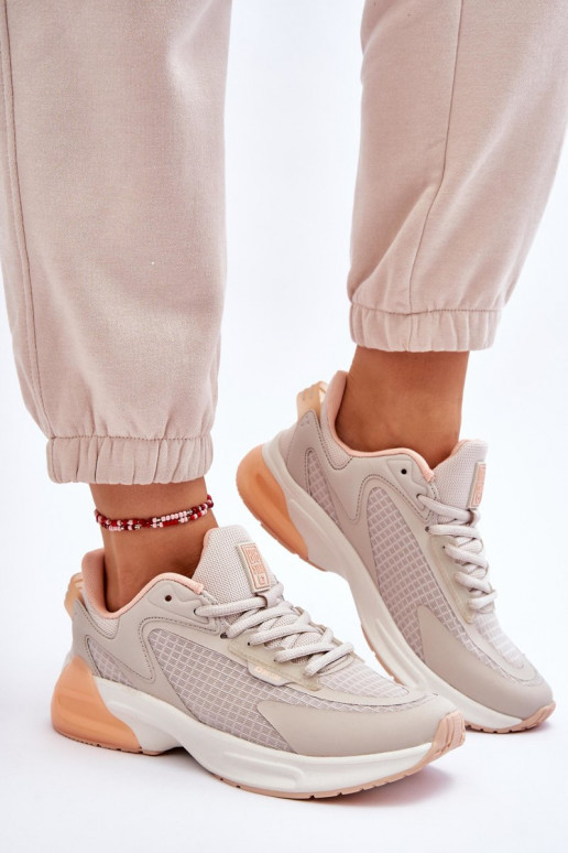 Patogūs sportbačiai Memory Foam System Big Star LL274336 smėlio spalvos