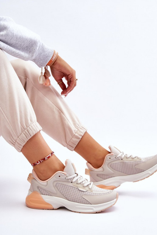 Patogūs sportbačiai Memory Foam System Big Star LL274336 smėlio spalvos