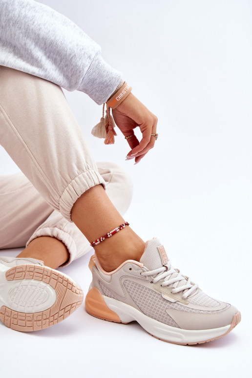 Patogūs sportbačiai Memory Foam System Big Star LL274336 smėlio spalvos