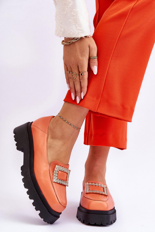    Mokasinai oranžinės spalvos Agathe