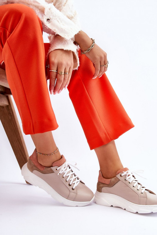    sportiniai bateliai su platforma smėlio spalvos Alisane