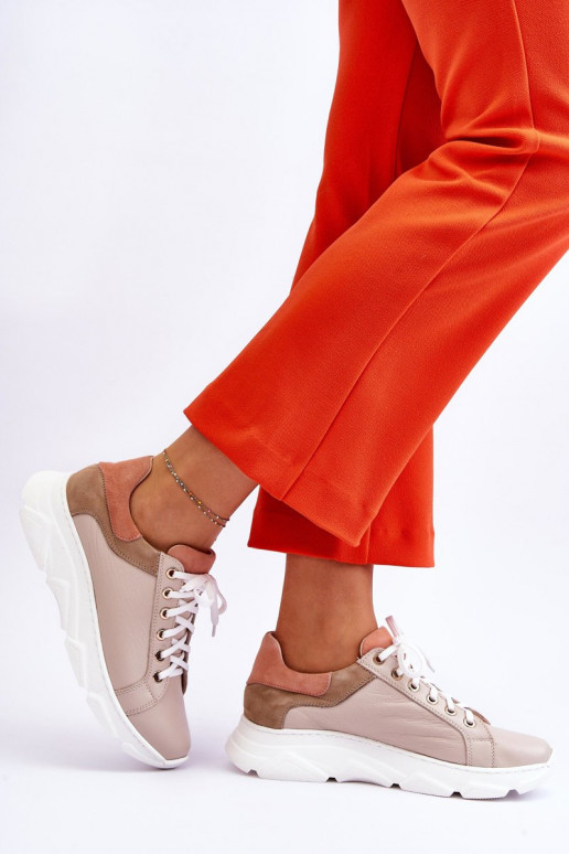    sportiniai bateliai su platforma smėlio spalvos Alisane