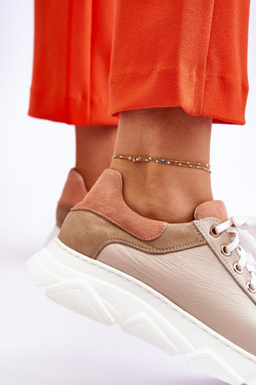    sportiniai bateliai su platforma smėlio spalvos Alisane