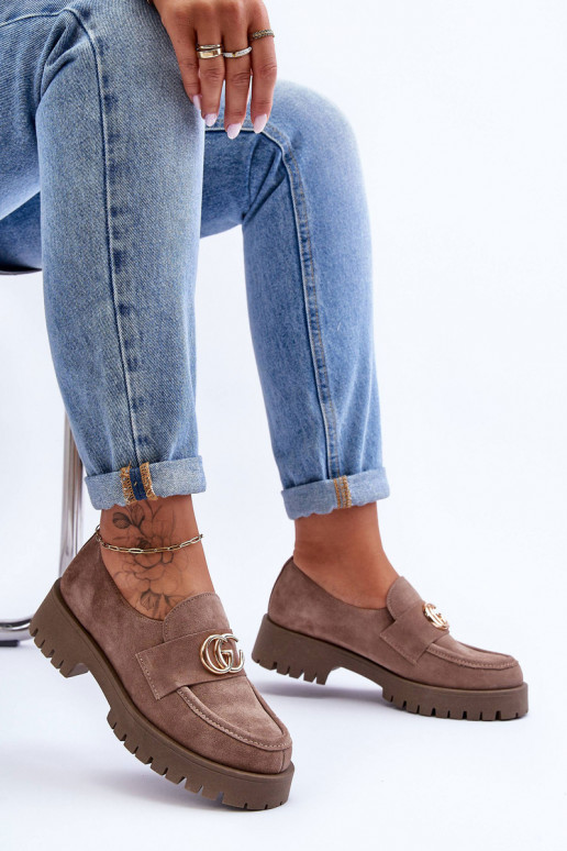  batai iš zomšos su ornamentais smėlio spalvos Rosefalls