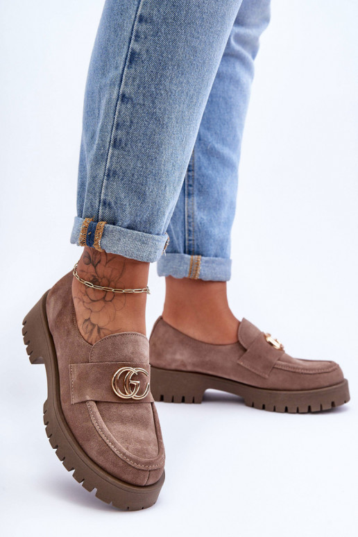  batai iš zomšos su ornamentais smėlio spalvos Rosefalls