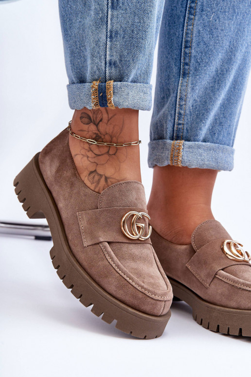  batai iš zomšos su ornamentais smėlio spalvos Rosefalls