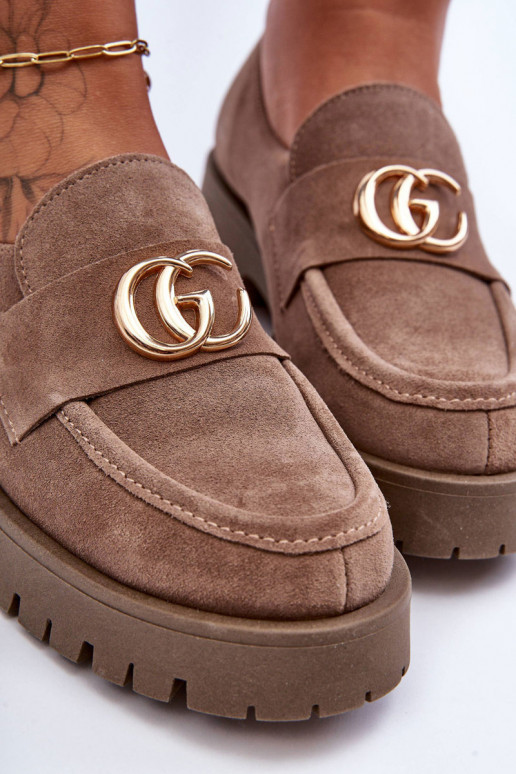  batai iš zomšos su ornamentais smėlio spalvos Rosefalls