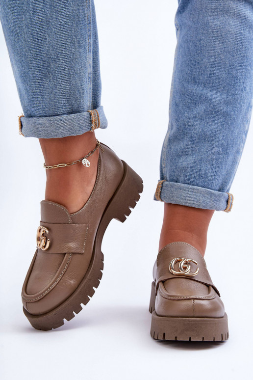 Batai su ornamentais smėlio spalvos Rosefalls