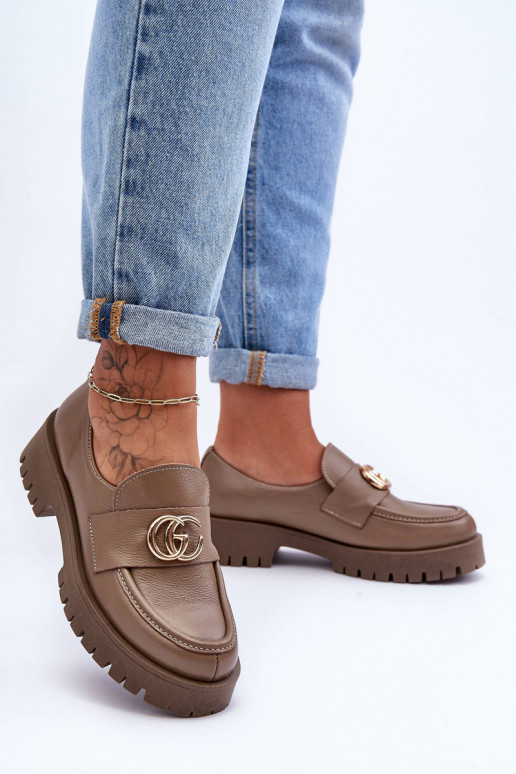 Batai su ornamentais smėlio spalvos Rosefalls