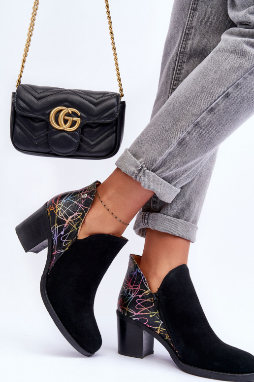 Moteriški aulinukai  su kulniukais  04492-99 Juodos spalvos