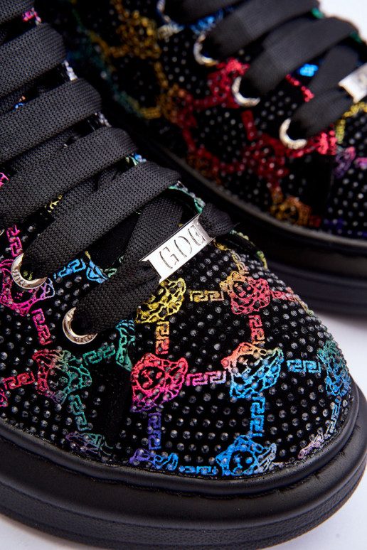 sportiniai bateliai su platforma  GOE MM2N4009 Juodos spalvos