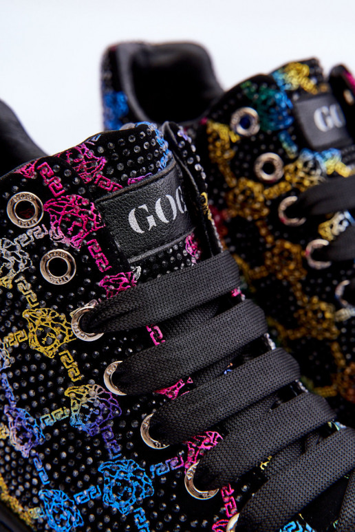 sportiniai bateliai su platforma  GOE MM2N4009 Juodos spalvos