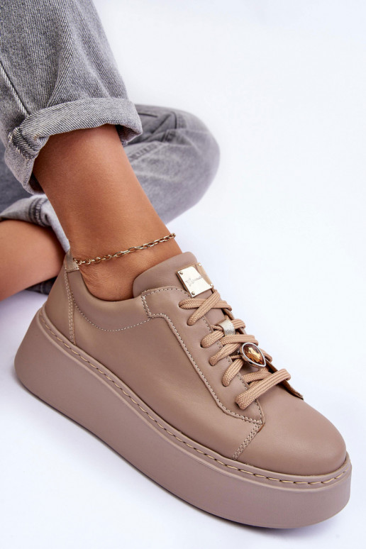   sportiniai bateliai su platforma  06191-04 smėlio spalvos