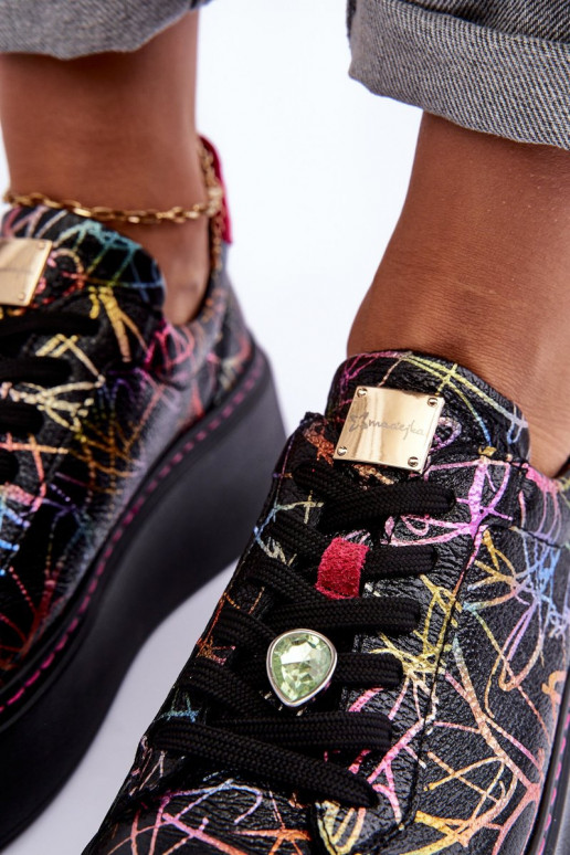   sportiniai bateliai su platforma  06191-39 įvairių spalvų