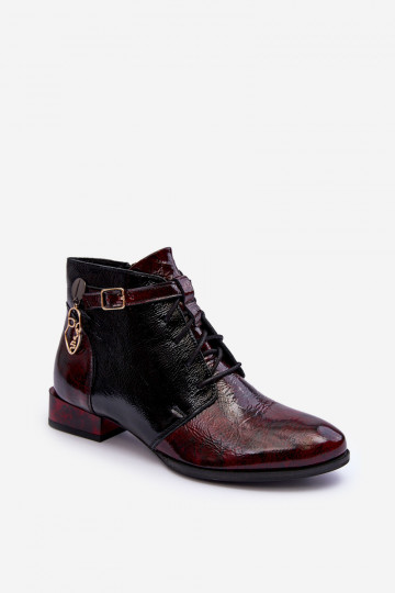 Moteriški aulinukai    5743A-23 bordo spalvos 2