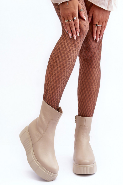 Moteriški aulinukai  su platforma smėlio spalvos Lemar Jenefer