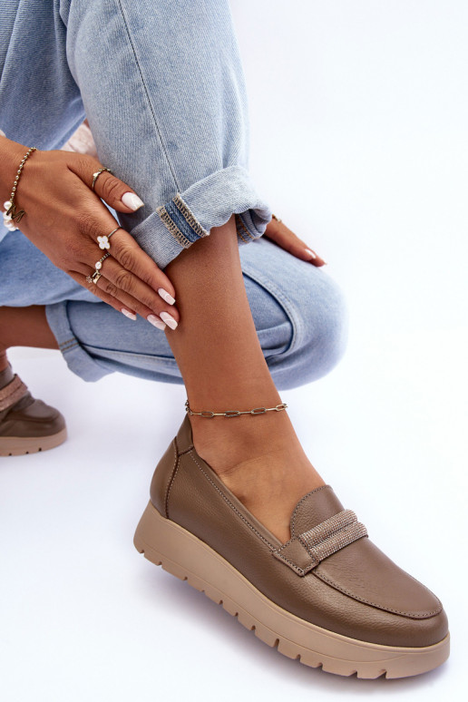   batai su platforma su ornamentais smėlio spalvos Lemar Lehira