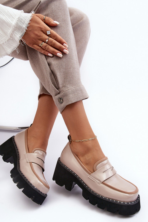    Mokasinai D&A MR870-32 smėlio spalvos