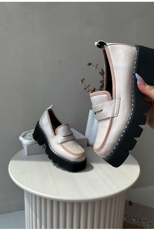    Mokasinai D&A MR870-32 smėlio spalvos