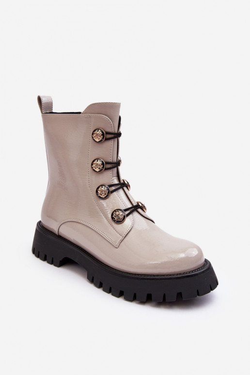  pašiltinti Aulinukai  Guzikami D&A MR870-51 dramblio kaulo spalvos