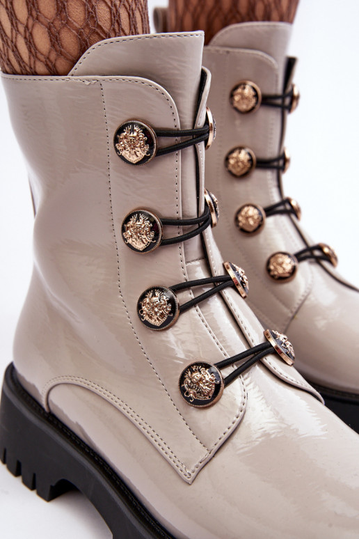  pašiltinti Aulinukai  Guzikami D&A MR870-51 dramblio kaulo spalvos