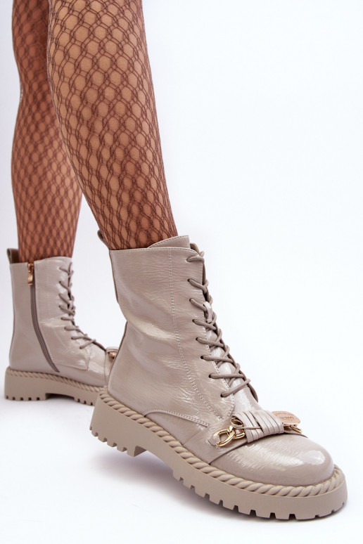  su lako efektu aulinukai su ornamentais D&A MR870-67 pilkos spalvos