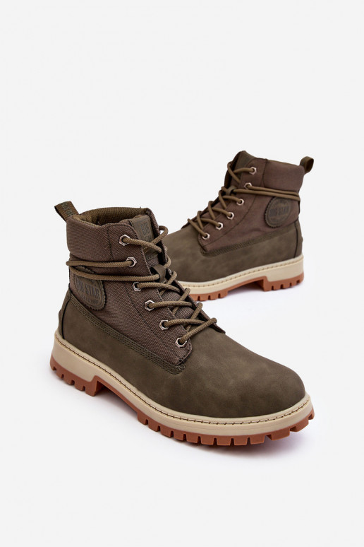  Aulinukai batai Memory Foam chaki spalvos Big Star KK174205