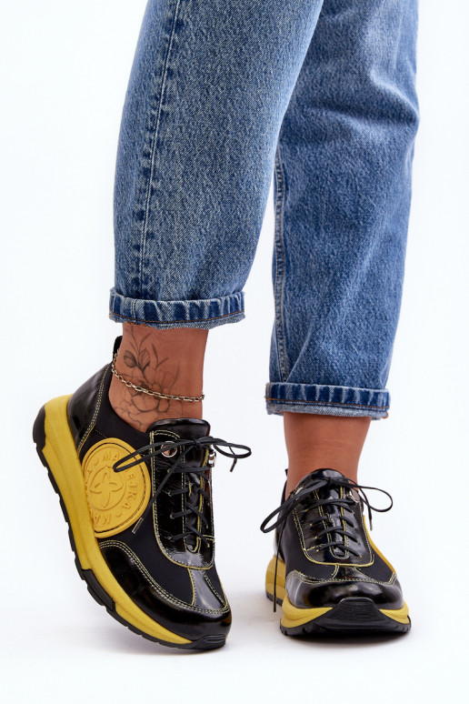  sportiniai bateliai    06295-01 Juodos ir-geltonos spalvos