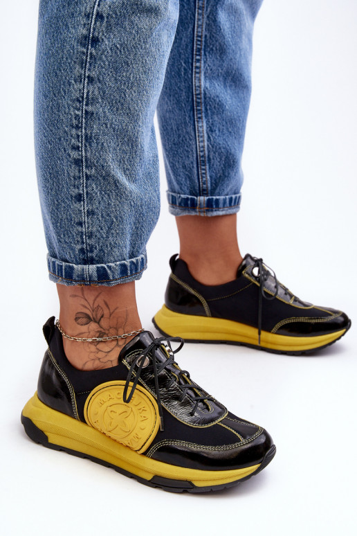  sportiniai bateliai    06295-01 Juodos ir-geltonos spalvos