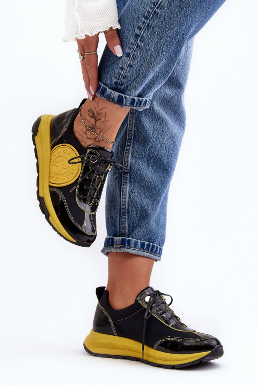  sportiniai bateliai    06295-01 Juodos ir-geltonos spalvos