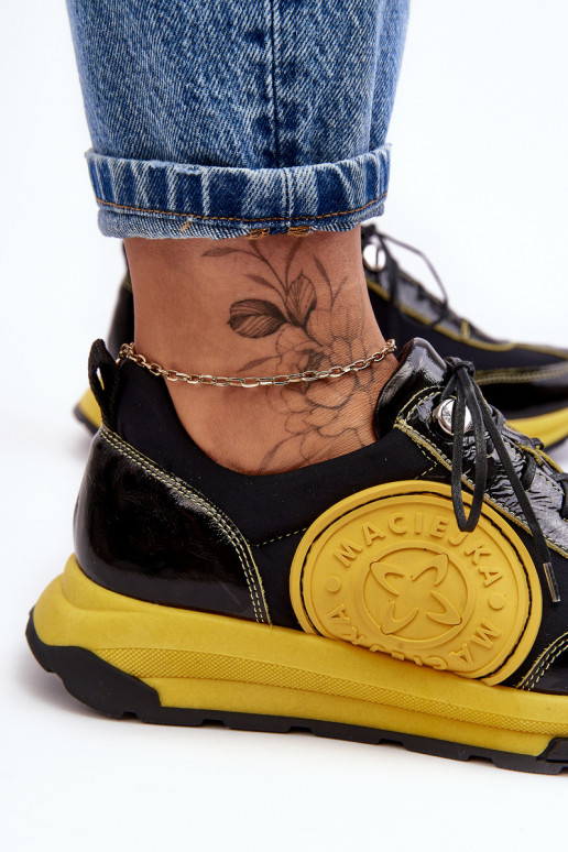  sportiniai bateliai    06295-01 Juodos ir-geltonos spalvos