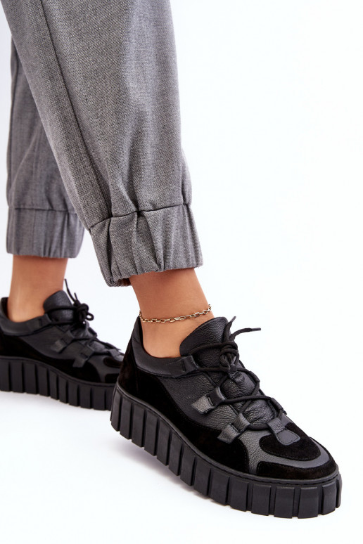    sportiniai bateliai su platforma M01/1 Zazoo Juodos spalvos