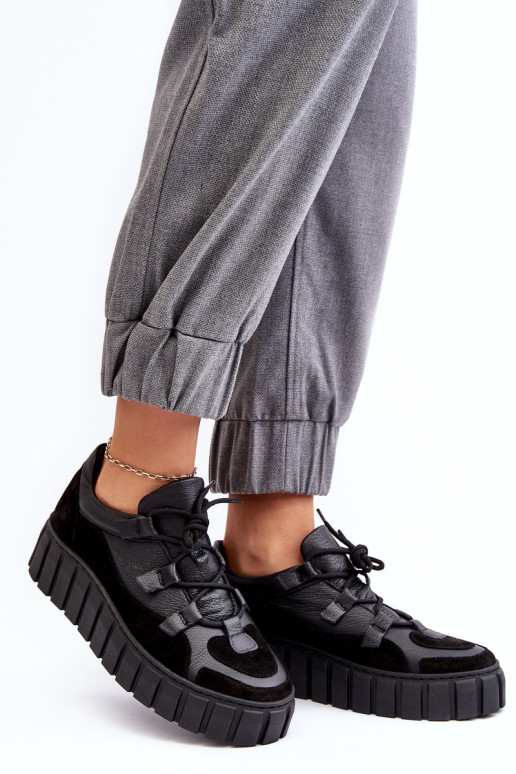    sportiniai bateliai su platforma M01/1 Zazoo Juodos spalvos